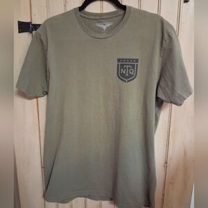 TNQ Green Men's T-Shirt, Size Large, Short Sleeve